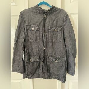 Zara Charcoal Military Field Jacket